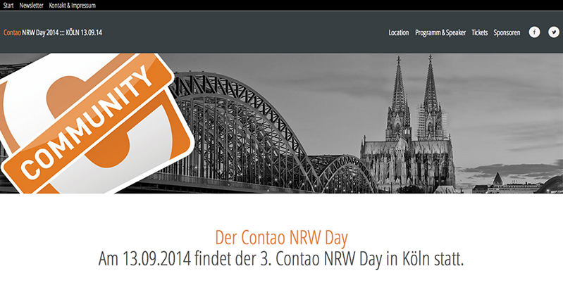 3. Contao NRW Day am 13. September 2014 in Köln