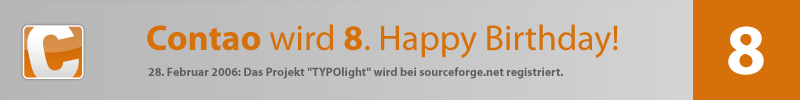 8 Jahre Contao 8 Jahre Contao