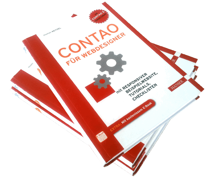 Buchcover Contao für Webdesigner